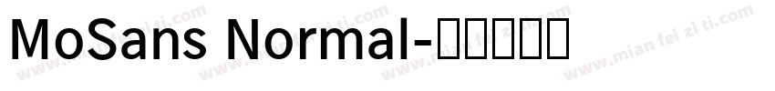 MoSans Normal字体转换